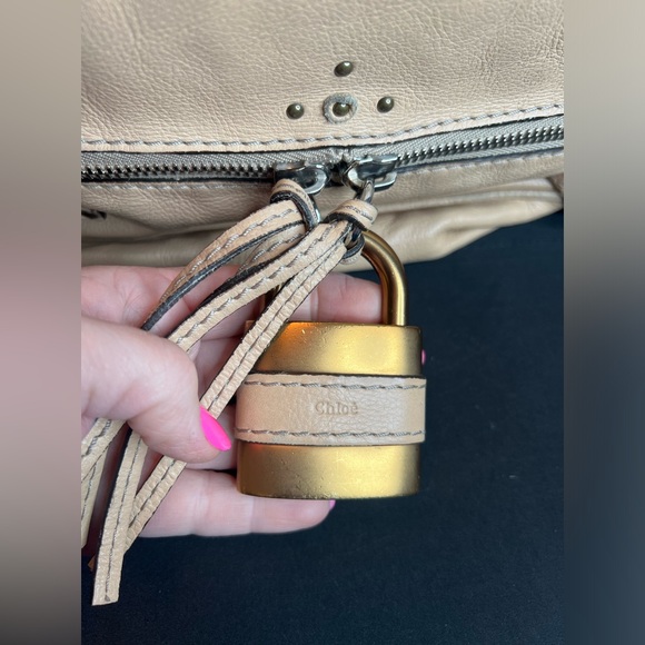 AUTHENTIC CHLOE LEATHER PADDINGTON SHOPPER TOTE HANDBAG - Picture 11 of 17